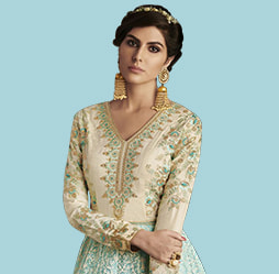 Online Designer Party Wear Indian Gowns for Ladies. Shop Now!