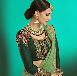 Indian Sarees for Karwa Chauth Online Shopping Worldwide